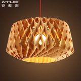 安戴利 设计师南瓜艺术创意个性蜂巢灯具餐厅客厅简约实木艺吊灯