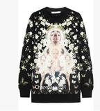 专柜代购Givenchy/纪梵希2015秋冬款满天星圣母抱婴印花卫衣