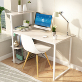 1米创意钢木学习桌书桌简易台式电脑桌宜家用办公桌DNZ组装书架