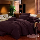 纯色磨毛四件套床品 全棉加厚保暖床上用品 纯棉被套床单床笠家纺