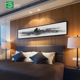 抽象水墨艺术壁画客厅装饰画卧室壁画简约现代酒店客房床头有框画