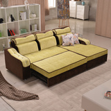 多功能转角储物沙发床宜家小户型可折叠布艺沙发实木客厅组合沙发