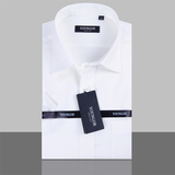 雅戈尔夏男士 商务正装DP免熨衬衣 经典款纯白色短袖衬衫SDP19002