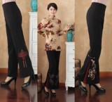 唐装民族风显瘦裤子改良中式女装中国风女裤中国结裤