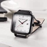 Bergmann贝格曼手表1930包豪斯男士腕表带日历可翻盖时装石英手表