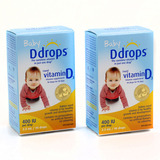 加拿大直邮baby ddrops 原版Ddrops婴儿维生素VD D3滴剂 2盒