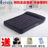 正品INTEX内置枕头充气床垫 单人双人户外帐篷充气垫床加大加厚