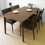 现代简约原木餐厅家具组合 日式白橡木餐桌北欧宜家 不折叠餐桌