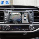 丰田汉兰达15款 360全景倒车影像系统4路摄像头高清行车记录仪