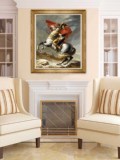 欧式拿破仑油画装饰画 客厅书房玄关沙发背景墙画壁画挂画