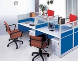 北京办公室家具屏风隔断 4人位组合板式办公桌职员桌 员工位