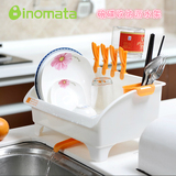 日本进口厨房沥水架碗蝶架收纳架置物架碗盘碗筷晾放碗柜塑料架子