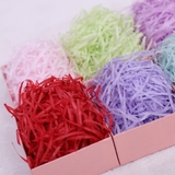 喜糖盒填充物多种颜色可选拉菲草礼品盒礼物拉丝纸厚纸100克每包