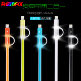 remax数据线 安卓苹果通用二合一苹果5/5S/6数据线小米三星充电线