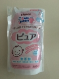 17家日本进口贝亲婴儿专用洗衣液清洗液 800ml补充装温和洗净型