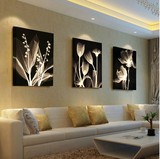 客厅装饰画 现代沙发背景墙挂画简约壁画无框画欧式抽象墙画单幅