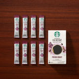 17年1月 美版星巴克Starbucks VIA速溶咖啡无糖无奶法式烘焙3.3g
