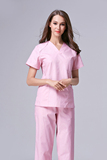 韩版女医生护士洗手衣分体工作服套装口腔医院护士手术服短袖
