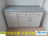 北京简易厨柜单体橱柜 简易橱柜 双抽橱柜 大理石台面灶台柜
