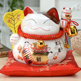 特大号正版陶瓷日本招财猫储蓄罐存钱罐摆件创意结婚礼品