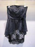 雅莹专柜正品高级系列 精致唯美大方G12EF4114A礼服裙 抹胸裙 3码