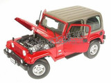 美国代购 汽车模型 吉普牧马人撒哈拉红色比美高1:18仿真摆件玩具