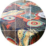 地中海棉麻桌布布艺东南亚异域民族风亚麻方餐桌布茶几布台布盖布