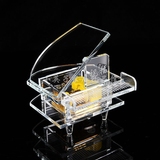 英子礼品 时尚水晶玻璃钢琴音乐盒 F2111天空之城八音盒特价促销