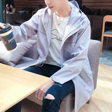 利郎中长款标准外套青年拉链男士青春流行韩版青春活力新款风衣