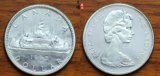 加拿大 1965年1元伊利莎白二世 银币保真美品