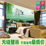 中式大型壁画壁纸墙纸客厅卧室沙发电视背景墙画个性山水风景唐韵