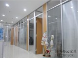 深圳室内办公家具高隔断墙办公室屏风钢化玻璃隔断办公高隔断屏风