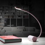 充电式LED护眼学习学生宿舍USB卧室书房节能灯创意台灯 粉红