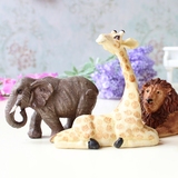 儿童房桌面摆设家居装饰书房客厅动物树脂工艺礼品可爱小摆件大象