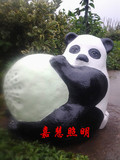 户外仿石卡通音响草坪灯 景观树脂灯 园林熊猫动物趣味射灯造型灯