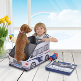 超大儿童小汽车玩具收纳箱 警车玩具箱杂物储物箱宝宝收纳盒