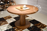 北欧式水曲柳实木餐桌椅组合现代简约圆桌时尚吃饭桌新款客厅桌子