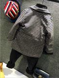 冬季2015新款男童呢子大衣加厚儿童中长款外套夹棉宝宝韩版风衣潮