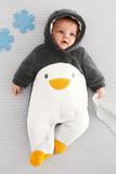 现货包邮NEXT童装正品英国代购冬装男女宝宝企鹅毛绒加厚连身衣外