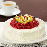 长沙蛋糕店同城速递 订85度c品牌生日蛋糕配送 白色年华蛋糕