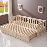 实木可折叠沙发床多功能沙发床1.5米多功能小户型欧式沙发床1.2米