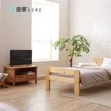 茵曼home现代简约实木橡木两三抽屉实用木质电视柜子中式家具特价