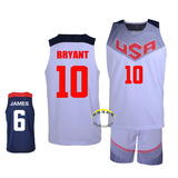 2014新款梦十一篮球服 美国队球衣 USA球服 科比球衣 光板定制