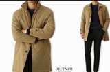 韩国代购男装棉衣中长款保暖时尚青年棉服百搭款大衣翻领加厚外套