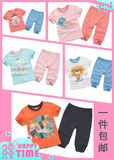 包邮minizone2014宝宝夏套装 短袖T恤+七分裤 中裤男女童婴儿衣服