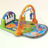 0-1岁婴儿健身架音乐游戏毯遥控投影多功能脚踏钢琴健身架