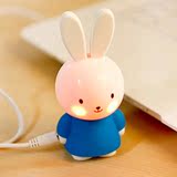 伊品堂正品 迷你羞羞兔音箱 可爱卡通兔子USB便携电脑音响 锂电池