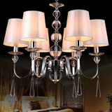 欧式水晶吊灯铁艺美式客厅大厅餐厅卧室吸顶灯北欧创意个性简约灯