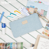 kinbor笔袋牛仔创意笔袋韩版学生化妆包收纳包简约女孩手包