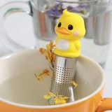 韩国正品mikeep超可爱动物创意居家不锈钢茶滤茶漏泡茶器便携茶包